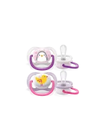 SUCETTE  0-6  MOIS FILLE COLLECTION ANIMALS PACIFIER (2 PIECES)