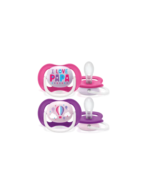 Sucette ultra air  collection Happy 6-18 m(2 PIECES)