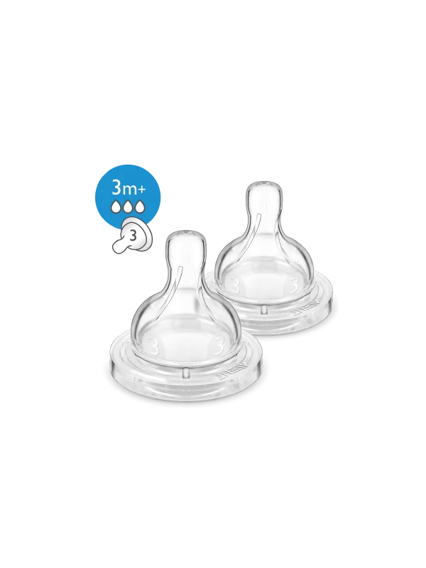 TETINE ANTI COLIC DEBIT MOYEN 3 MOIS ET + 2 P