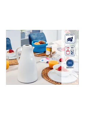 Flacon isotherme Harmonic 1 l blanc