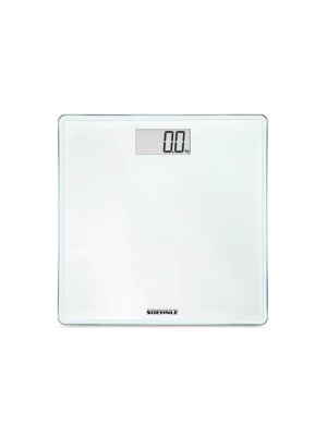 PESE PERSONNE EN VERRE 180 KG WHITE