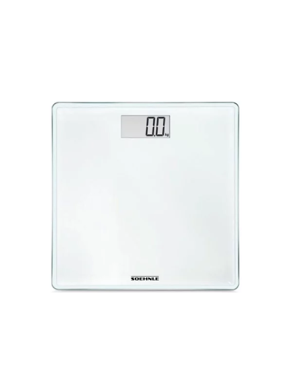 PESE PERSONNE EN VERRE 180 KG WHITE