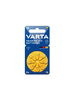 PILE AUDITIVE VARTA 10 BLI 8