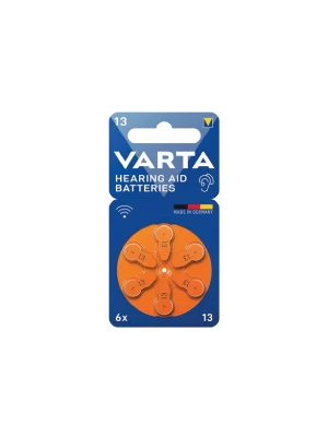 PILE AUDITIVE VARTA 13 BLI 6