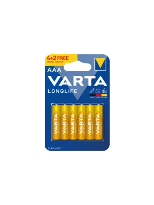 PILE LONGLIFE EXTRA LR03 BP4+2 VARTA