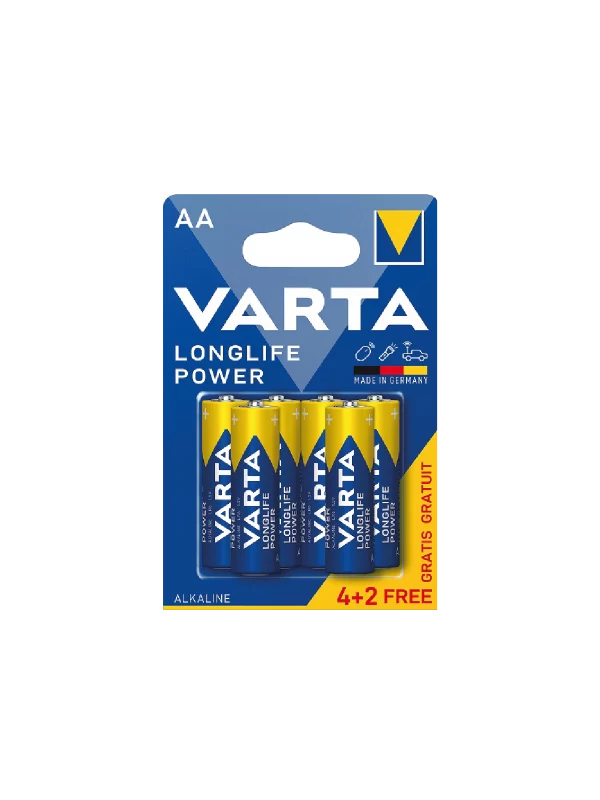 PILE LONGLIFE POWER LR6 BP4+2  ( High.E )