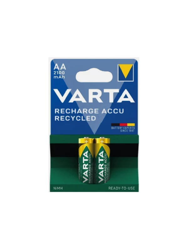 PILE RECHARGEABLE Recycled  LR6 BP2 2100 mAh