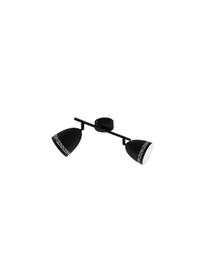 SPOT SABATELLA E14  2X40W ACIER/ NOIR