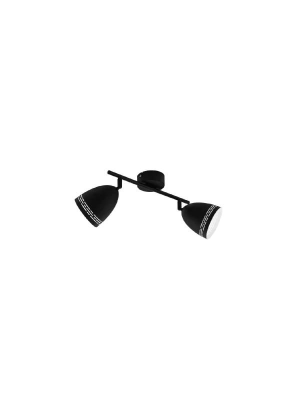 SPOT SABATELLA E14  2X40W ACIER/ NOIR