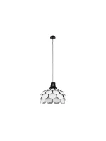 SUSPENSION E27 1X60W BLANC NOIR