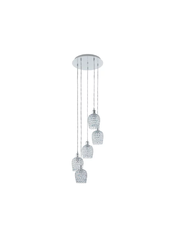 SUSPENSION  EN CRISTAL BONARES 1 5xE27/60W