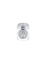 Spot steel, chrome OVIEDO1 1X33W