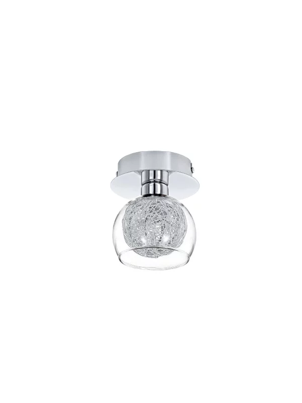 Spot steel, chrome OVIEDO1 1X33W